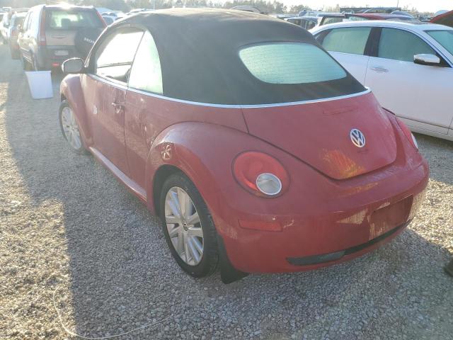 3VWRF31Y58M406938 - 2008 VOLKSWAGEN NEW BEETLE 红色 照片 3