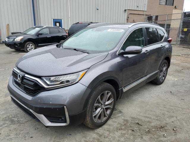 2HKRW2H95MH663349 - 2021 HONDA CR-V TOURI GRAY photo 2