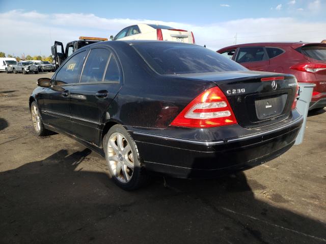 WDBRF40J03A532254 - 2003 MERCEDES-BENZ C 230K SPO BLACK photo 3