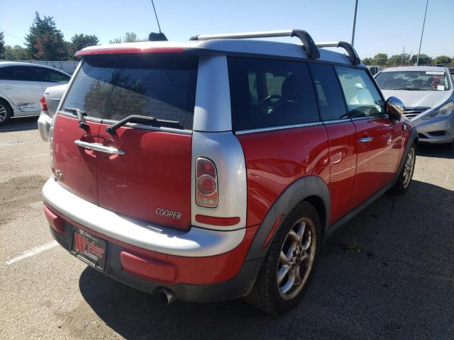 WMWZF3C57CT488703 - 2012 MINI COOPER CLU RED photo 4