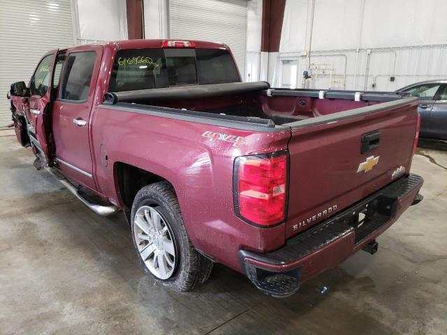 3GCUKTEC6EG530296 - 2014 CHEVROLET 1500 BURGUNDY photo 3