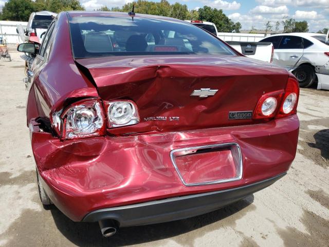1G1ZE5E10BF308110 - 2011 CHEVROLET MALIBU LTZ წითელი ფოტო 9