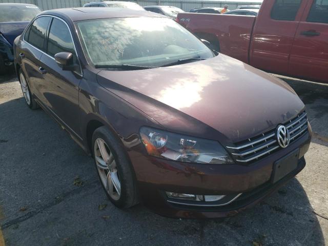 1VWCN7A38EC073863 - 2014 VOLKSWAGEN PASSAT SEL MAROON photo 1