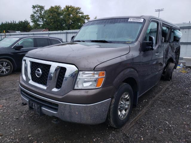 5BZAF0AA1DN202624 - 2013 NISSAN NV 3500 S BROWN photo 2