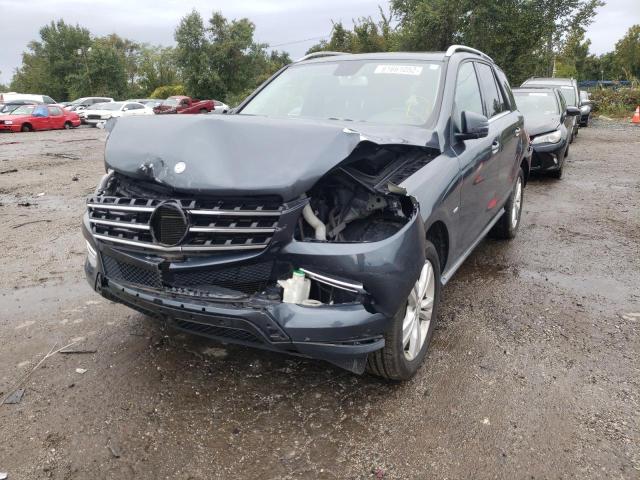 4JGDA5HB0CA034810 - 2012 MERCEDES-BENZ ML 350 4MA GRAY photo 2