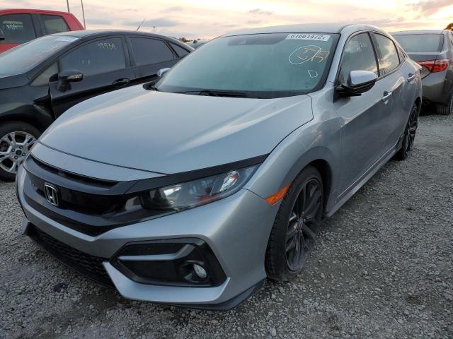 SHHFK7H49MU406093 - 2021 HONDA CIVIC SPOR 银色 照片 2