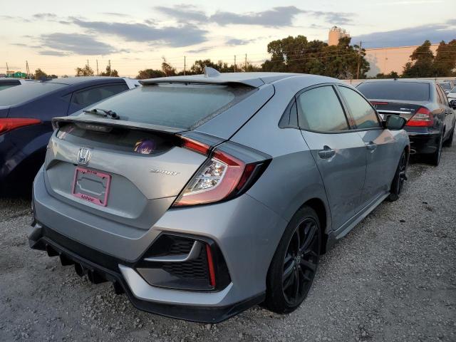 SHHFK7H49MU406093 - 2021 HONDA CIVIC SPOR 银色 照片 4