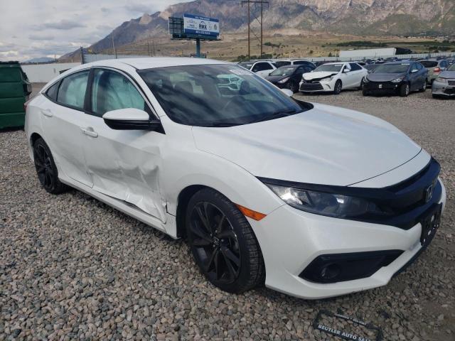 19XFC2F81KE048501 - 2019 HONDA CIVIC SPOR WHITE photo 1