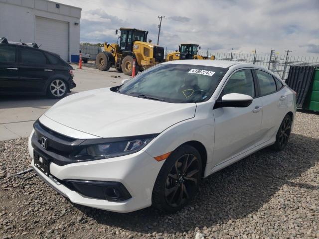 19XFC2F81KE048501 - 2019 HONDA CIVIC SPOR WHITE photo 2