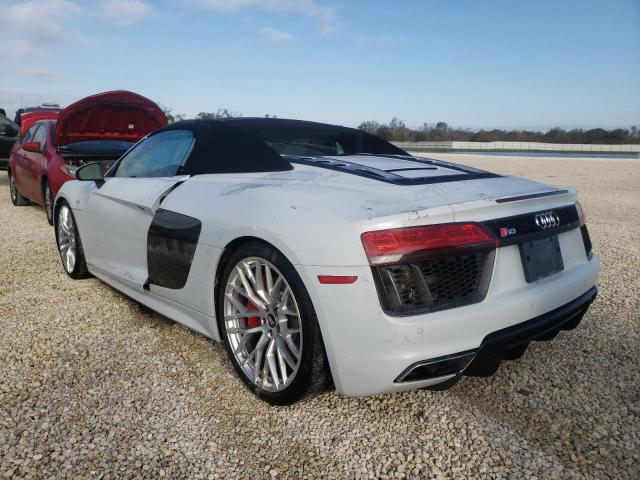 WUAVACFX7H7904720 - 2017 AUDI R8 SPYDER WHITE photo 3