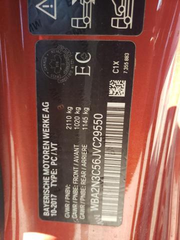 WBA2N3C56JVC29550 - 2018 BMW M240XI RED photo 10