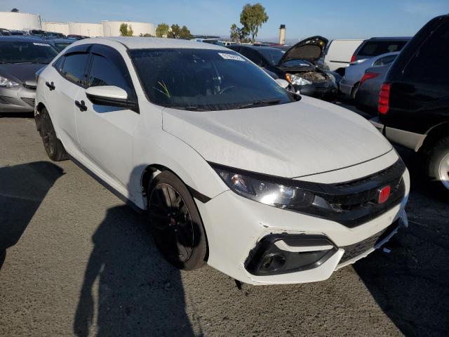 SHHFK7H43MU409216 - 2021 HONDA CIVIC SPOR WHITE photo 1
