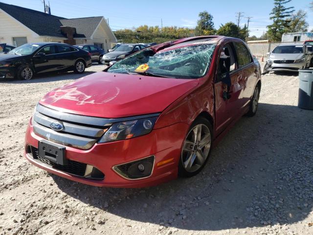 3FAHP0KC2BR341477 - 2011 FORD FUSION SPO BURGUNDY photo 2