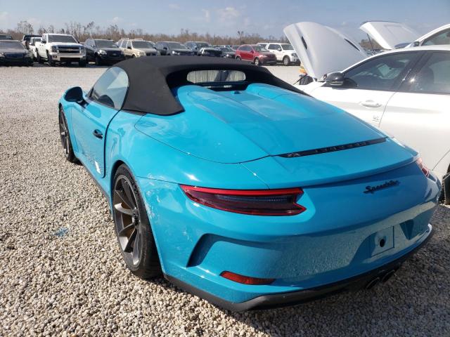 WP0CF2A94KS172219 - 2019 PORSCHE 911 SPEEDS TURQUOISE photo 3