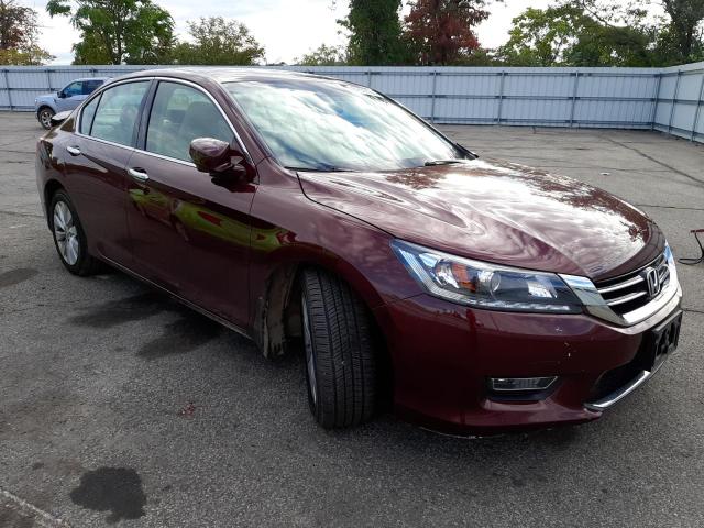 1HGCR3F87DA022628 - 2013 HONDA ACCORD EXL BURGUNDY photo 1