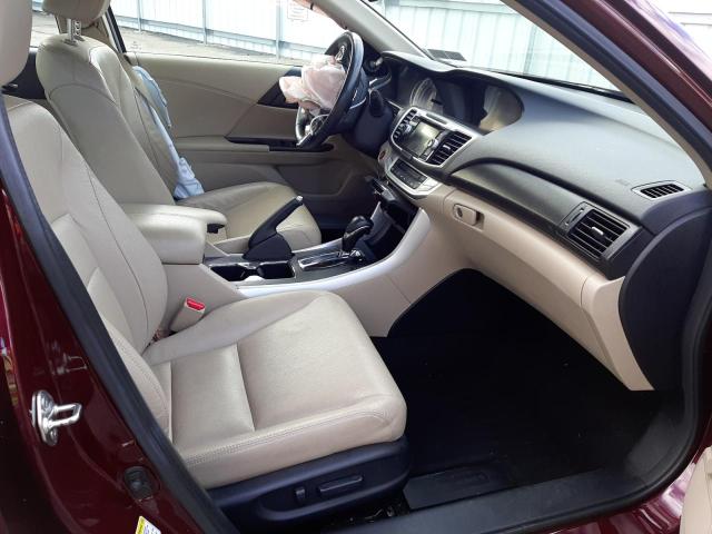 1HGCR3F87DA022628 - 2013 HONDA ACCORD EXL BURGUNDY photo 5