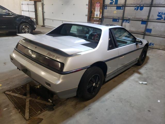 1G2PG3798FP237579 - 1985 PONTIAC FIERO GT SILVER photo 4