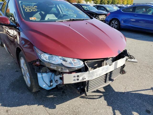 1G1RD6S5XHU104659 - 2017 CHEVROLET VOLT PREMI MAROON photo 9