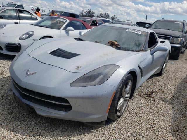 1G1YB2D76H5109957 - 2017 CHEVROLET CORVETTE S BLUE photo 2