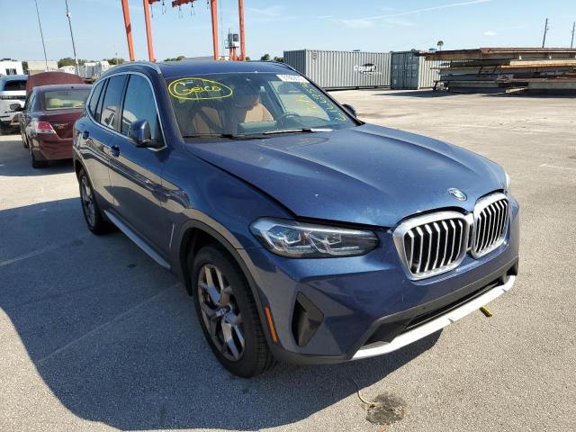 WBX57DP03NN142399 - 2022 BMW X3 XDRIVE3 BLUE photo 1