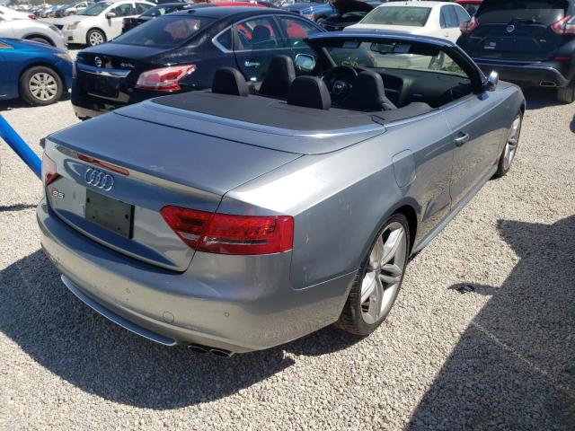 WAUVGAFH6BN005274 - 2011 AUDI S5 PRESTIG GRAY photo 4