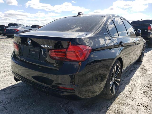 WBA8E1C56JA171524 - 2018 BMW 330E BLACK photo 4