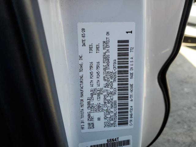 5TFRX5GN8LX182088 - 2020 TOYOTA TACOMA ACC Ақ фото 10