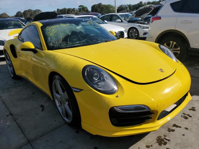 WP0AD2A93ES166896 - 2014 PORSCHE 911 TURBO YELLOW photo 1