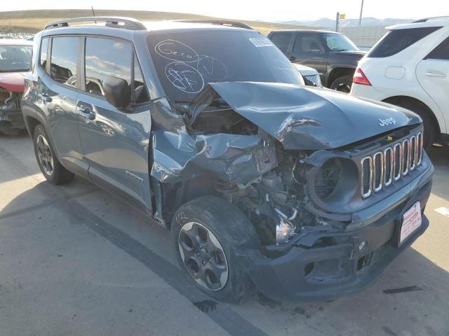 ZACCJBATXGPE14440 - 2016 JEEP RENEGADE S BLUE photo 1
