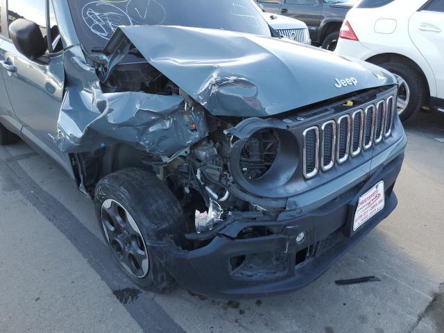 ZACCJBATXGPE14440 - 2016 JEEP RENEGADE S BLUE photo 9