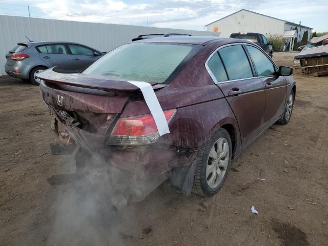 1HGCP26748A029128 - 2008 HONDA ACCORD BURGUNDY photo 4