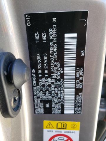 JTJYARBZ4H2068539 - 2017 LEXUS NX 200T BA SILVER photo 10