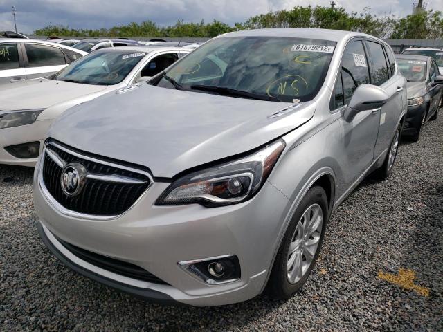 LRBFXBSA0KD009038 - 2019 BUICK ENVISION P SILVER photo 2
