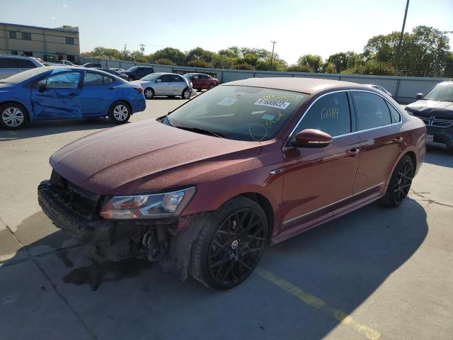1VWDT7A32HC008831 - 2017 VOLKSWAGEN PASSAT R-L BURGUNDY photo 2