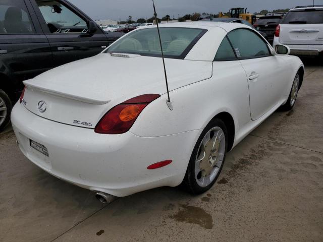 JTHFN48Y440057755 - 2004 LEXUS SC 430 WHITE photo 4