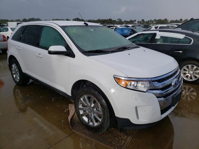 2FMDK3JC3EBA71197 - 2014 FORD EDGE SEL WHITE photo 1