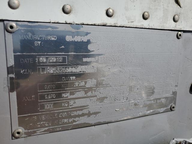 LJRR53266D6001869 - 2013 UTILITY TRAILER Սպիտակ լուսանկար 10