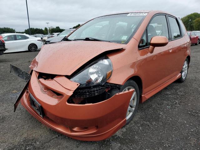 JHMGD38687S052910 - 2007 HONDA FIT S 橙色 照片 2
