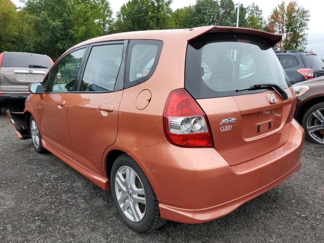 JHMGD38687S052910 - 2007 HONDA FIT S 橙色 照片 3