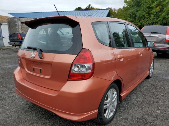 JHMGD38687S052910 - 2007 HONDA FIT S 橙色 照片 4