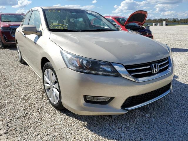 1HGCR3F83DA033626 - 2013 HONDA ACCORD EXL TAN photo 1