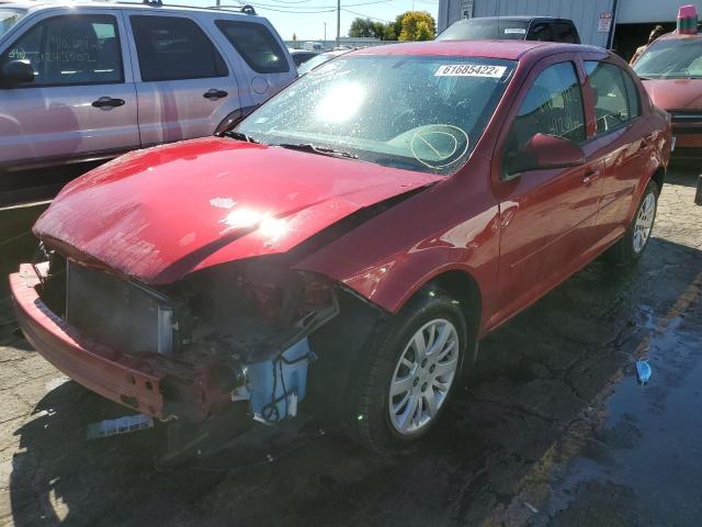 1G1AD5F53A7153174 - 2010 CHEVROLET COBALT 1LT RED photo 2