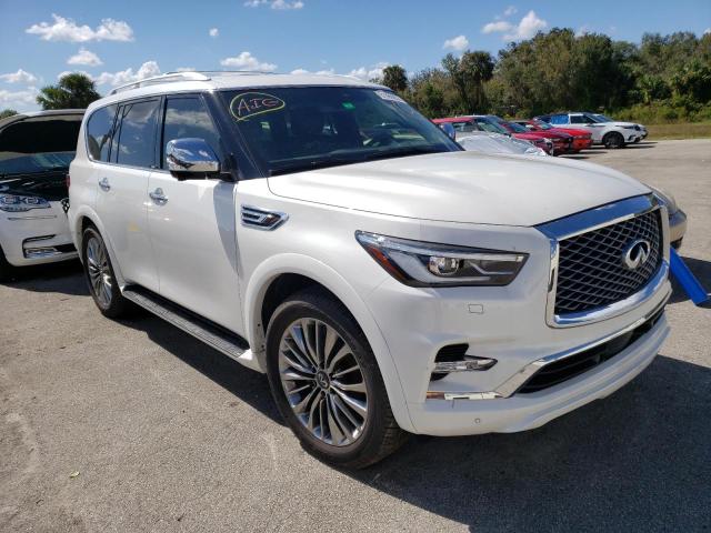 JN8AZ2BF1M9719562 - 2021 INFINITI QX80 SENSO WHITE photo 1