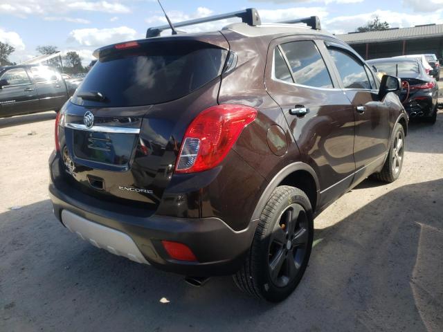 KL4CJCSBXDB192557 - 2013 BUICK ENCORE BURGUNDY photo 4