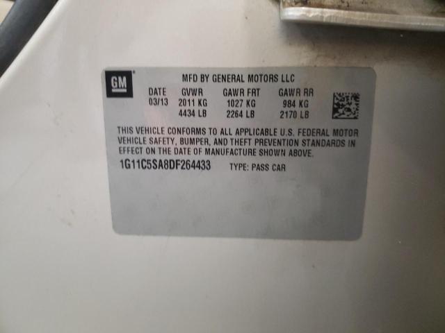 1G11C5SA8DF264433 - 2013 CHEVROLET MALIBU 1LT 棕色 照片 10