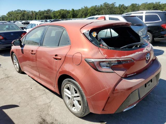 JTNK4RBEXK3042070 - 2019 TOYOTA COROLLA SE RED photo 3