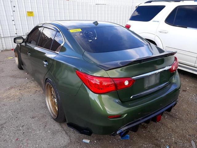 JN1BV7AP0EM676319 - 2014 INFINITI Q50 BASE GREEN photo 3