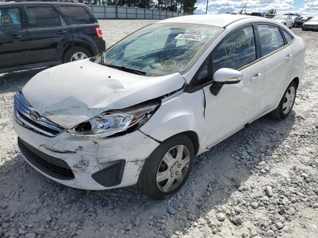 3FADP4BJ3DM178603 - 2013 FORD FIESTA WHITE photo 2