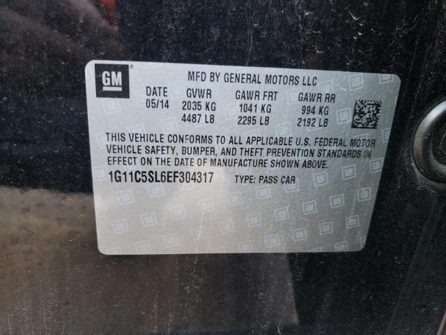 1G11C5SL6EF304317 - 2014 CHEVROLET MALIBU 1LT 黑色 照片 10