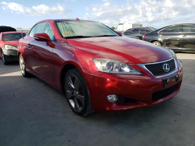 JTHFE2C26B2506345 - 2011 LEXUS IS 350 RED photo 1